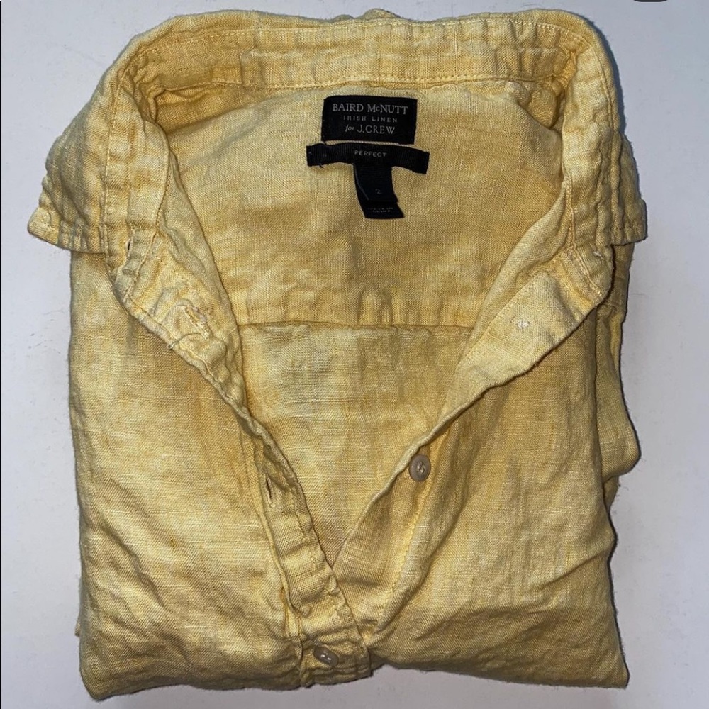 Yellow button up
